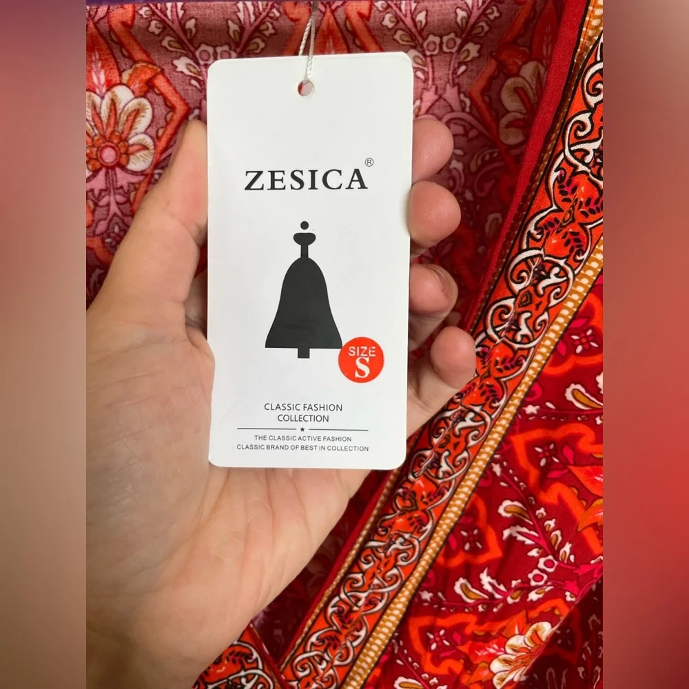 NWT Boho Maxi Wrap Dress - Small/Medium - Picture 12 of 16